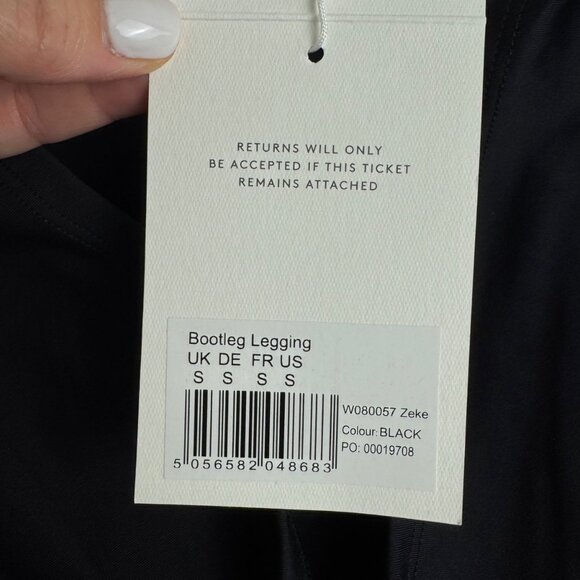 Seraphine Active NEW Zeke Bootleg Legging Maternity Black SM Athleisure Yoga - Picture 10 of 11